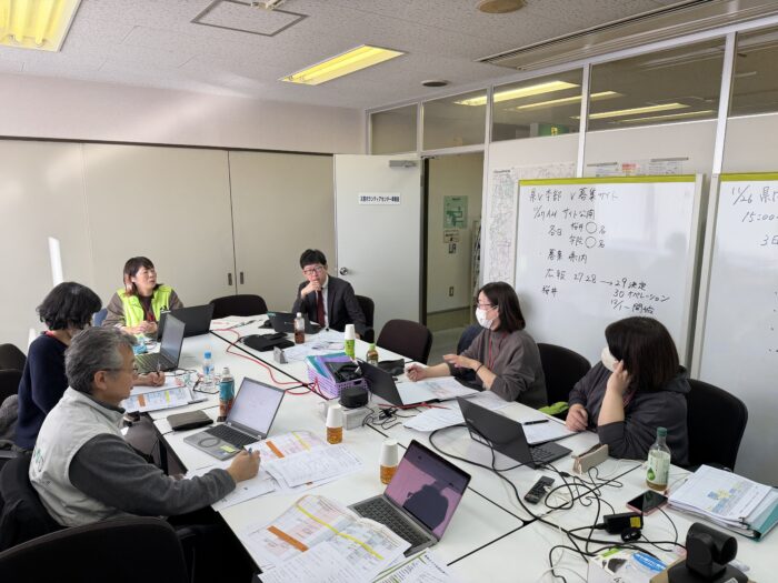 奈良県内東和エリア合同災害ボランティアセンター設置・運営訓練の様子